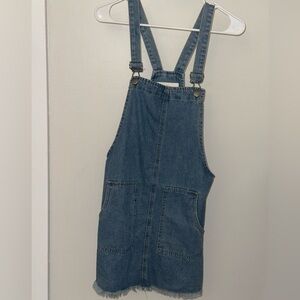 Cotton On Blue Denim Overall Mini Dress